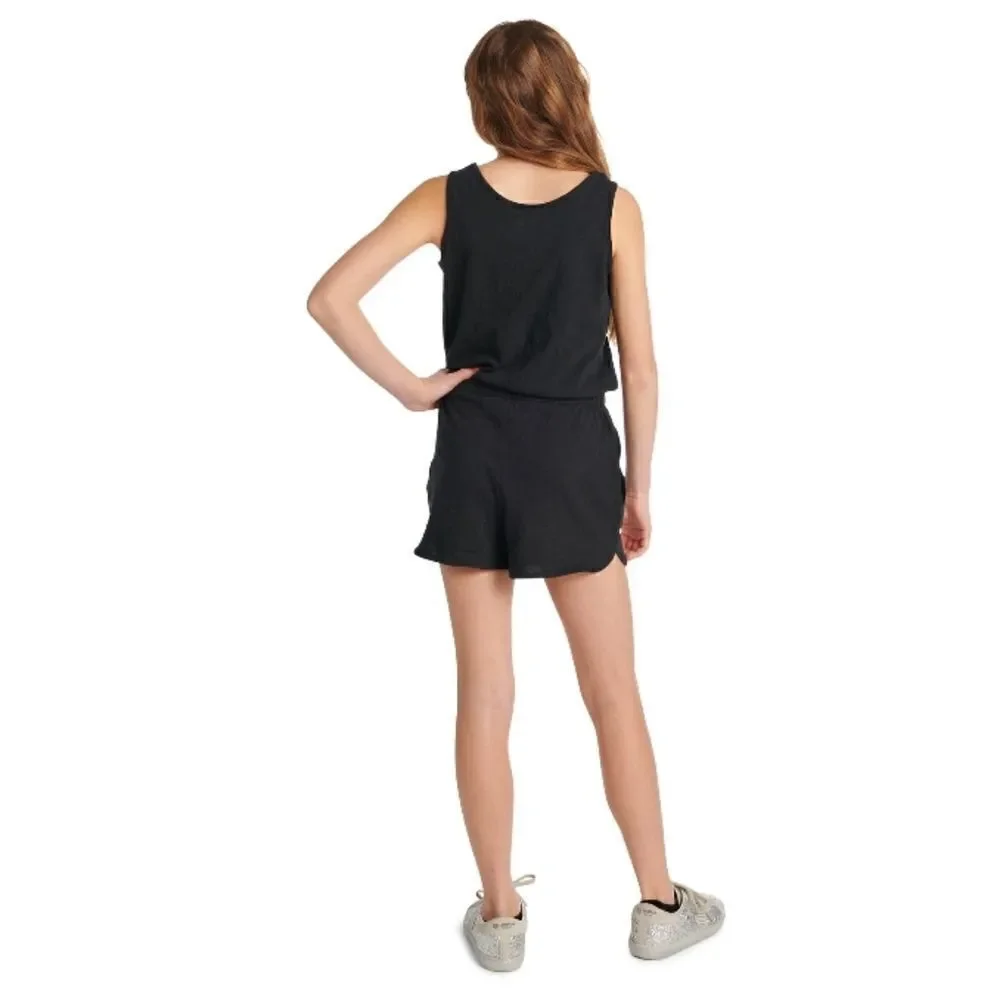 Justice Girls Graphic Romper Summer Cotton Size XL (16-18)